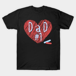 Best dad in the world - #1 Dad T-Shirt